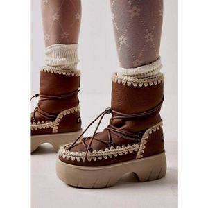Free People MOU Lunar Landing Snow Platform Boots Size/37